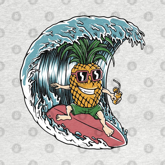 Pineapple Surfer by quilimo